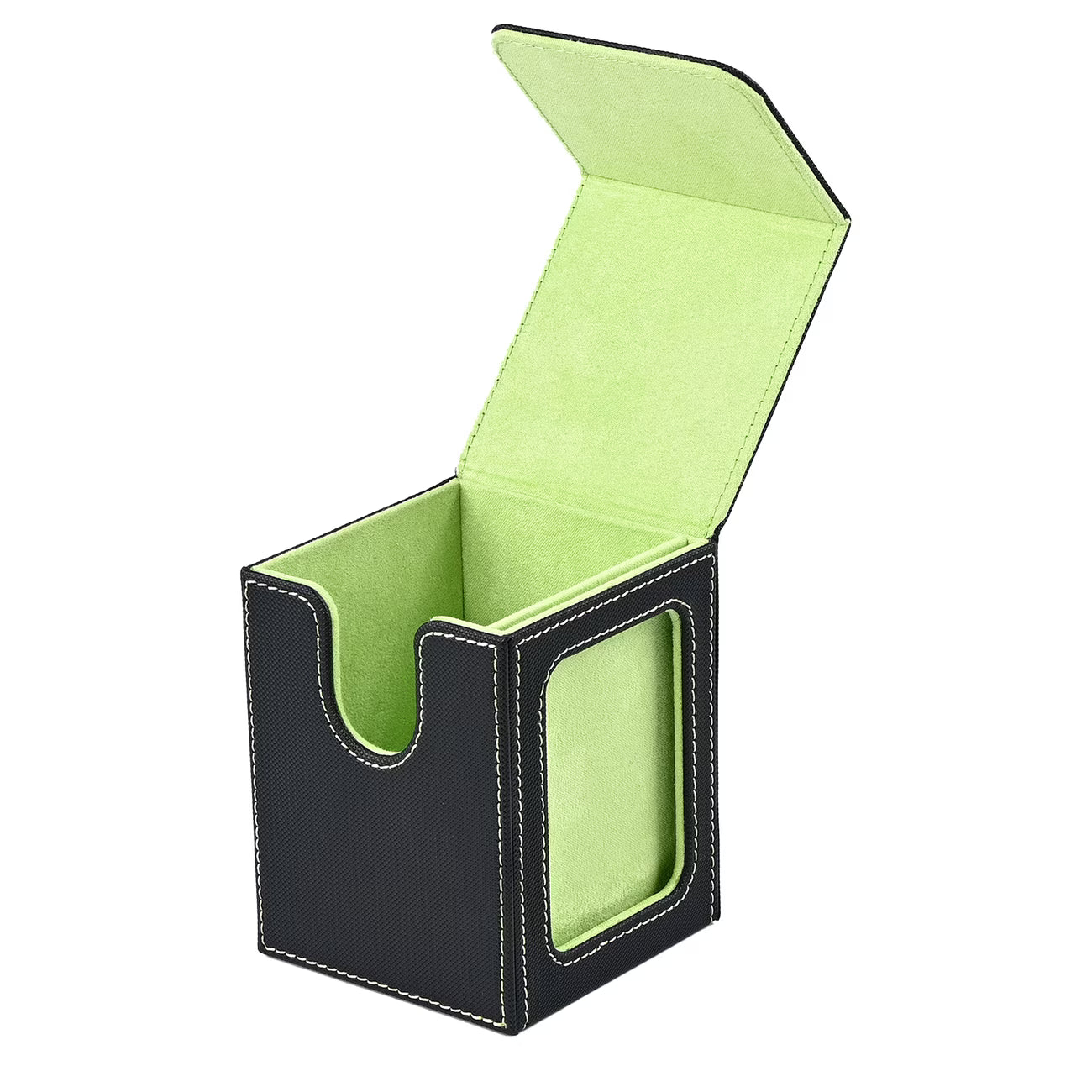 Windowed Deck Box Magnetic Flip Lid 100+: Vertical