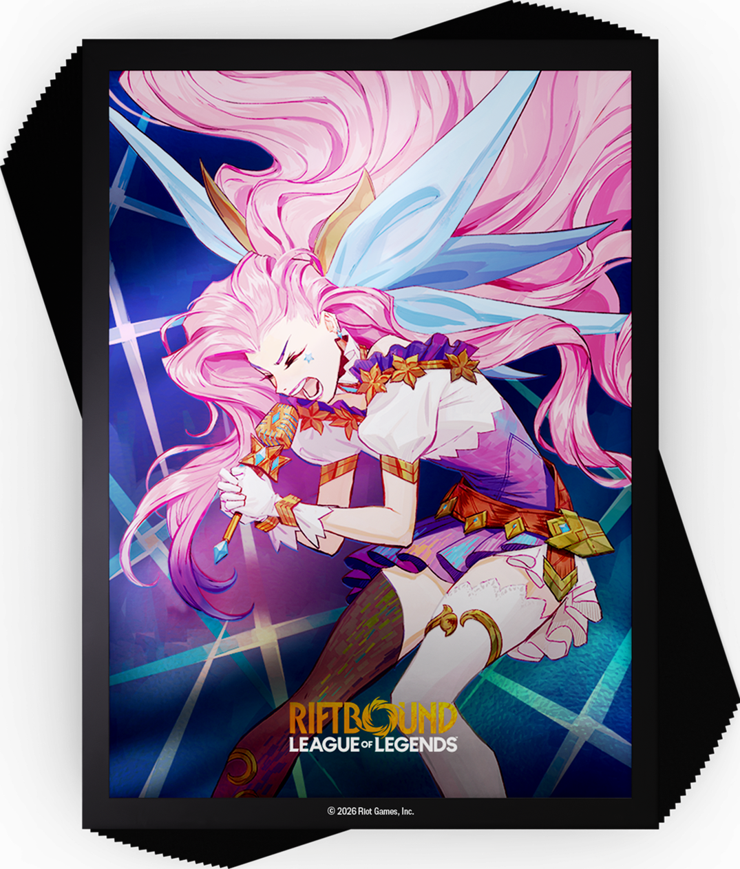 Riftbound: Radiance Art Sleeves #3 (100 Count) - Seraphine, Starry-Eyed Songstress