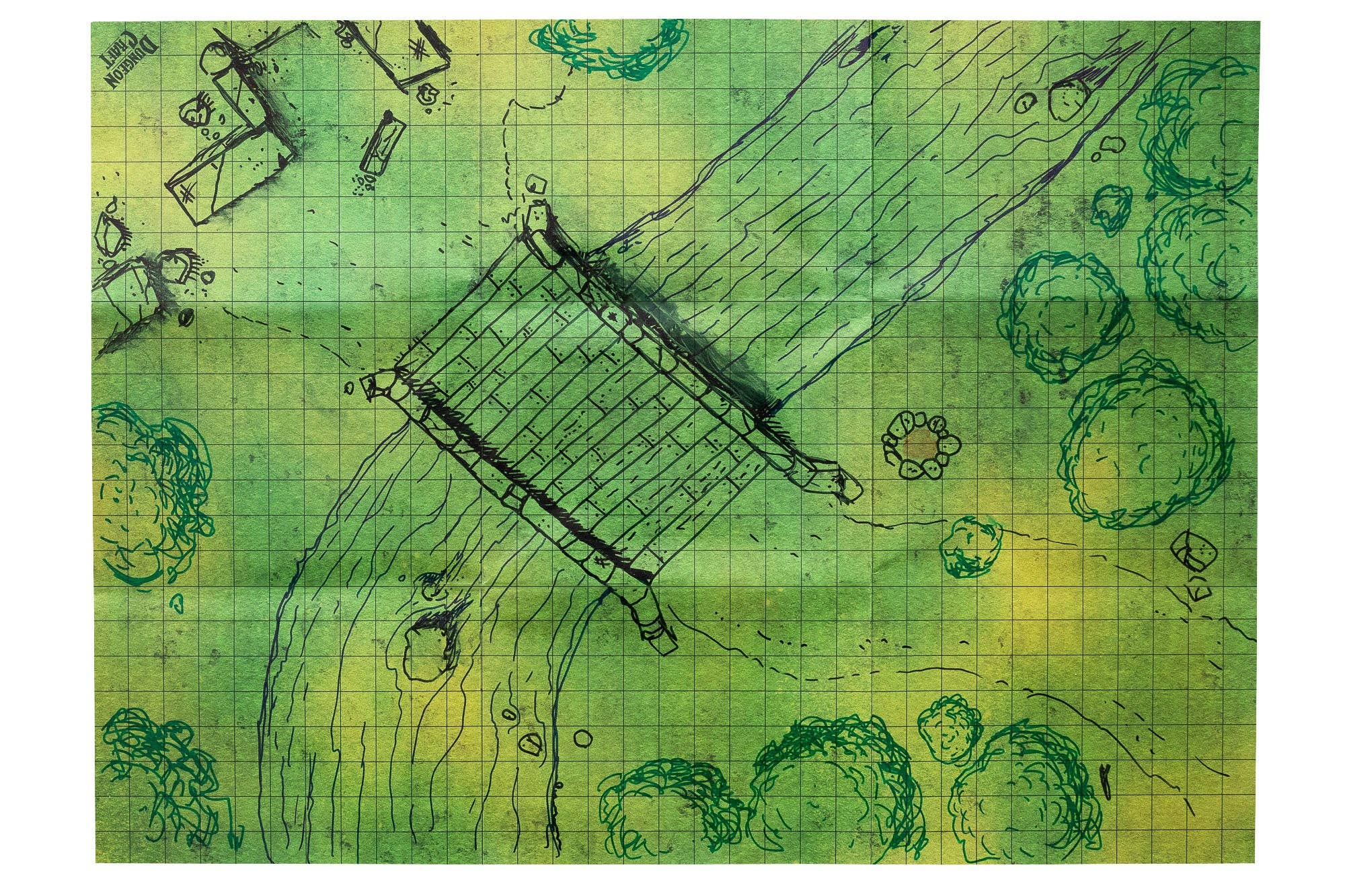BattleMap: Mapa de batalla de pastizales para DnD