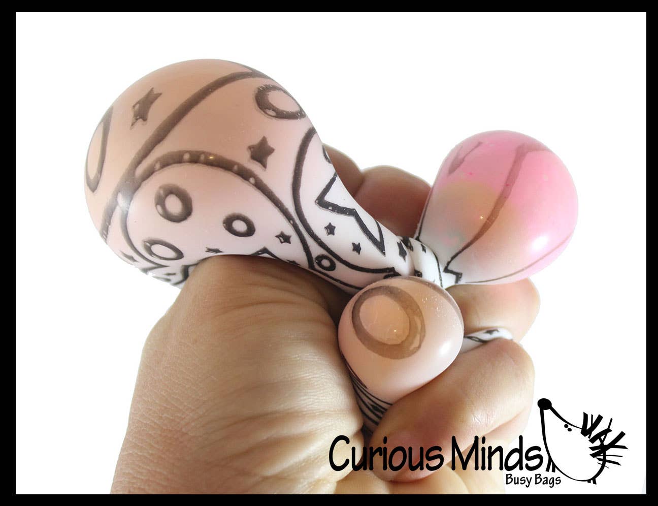 Nee-Doh Press-Doh Blank Black and White Color Changing Soft