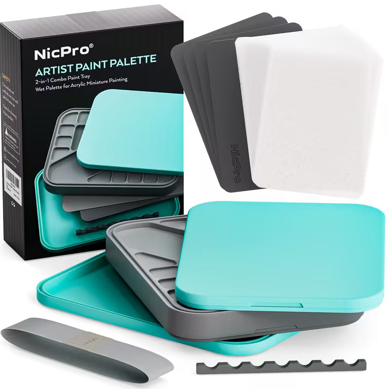 Artist Paint Palette: Wet Palette 2-in-1 Combo
