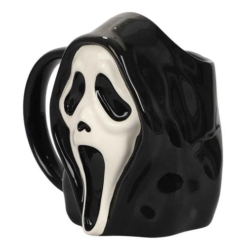 Ghost Face Sculpted Ceramic Mug - 16oz