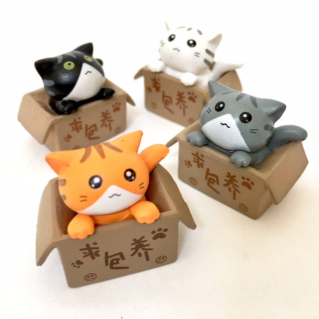 Adopt a Cat Figurines 4 Assorted