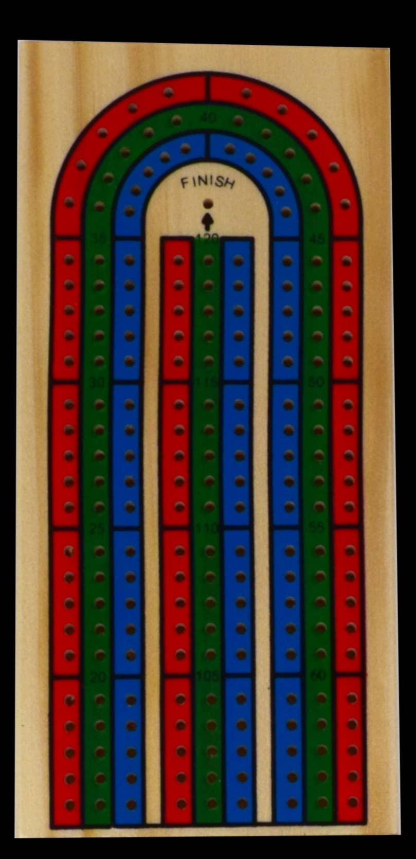 Juego de mesa plegable Cribbage Classic de 3 pistas