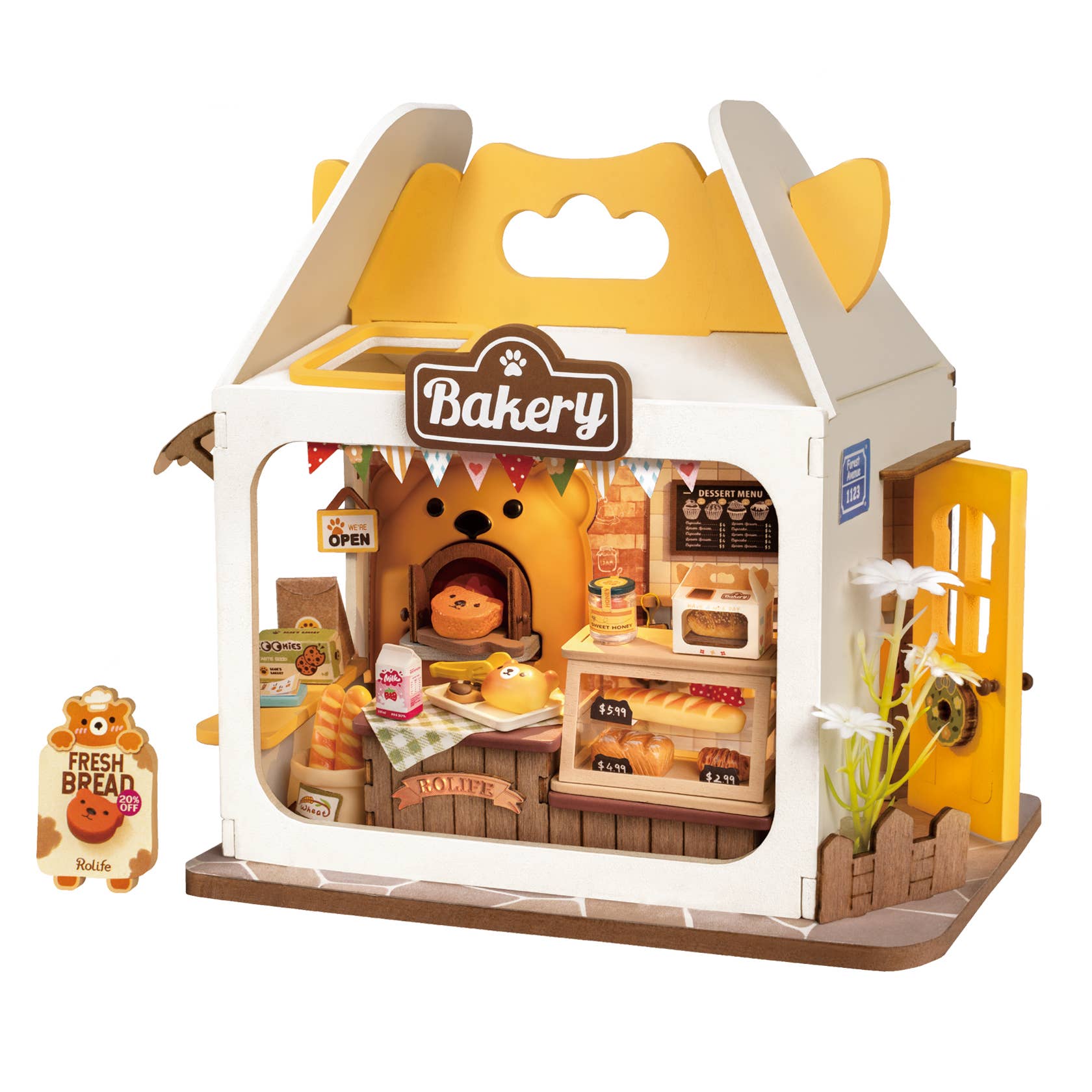 DS033 Panera de Teddy ROBOTIM Rolife Casa en miniatura DIY
