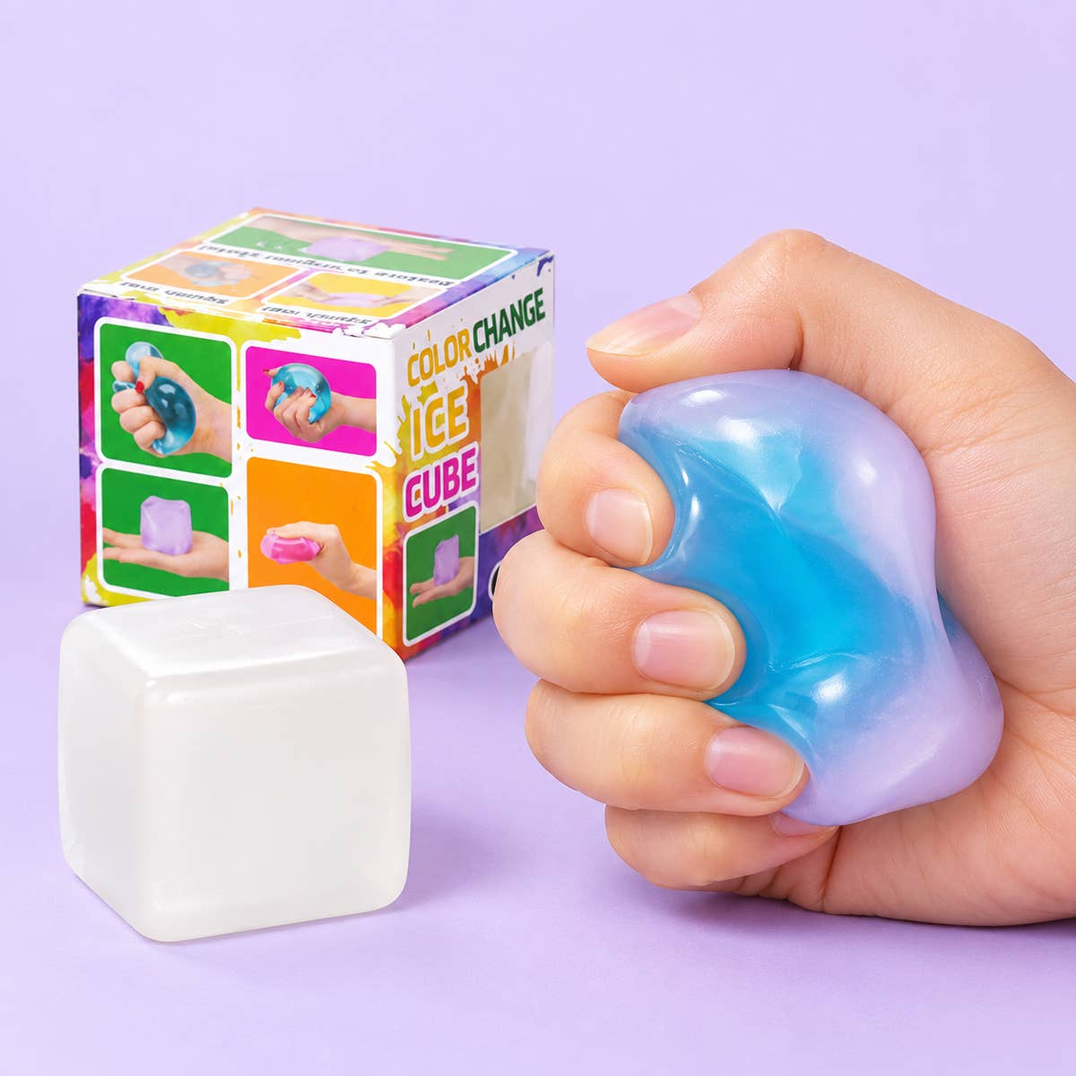 UPD CCHS Color Change Ice Cube 1.4" Fidget Squishy - 24pcs