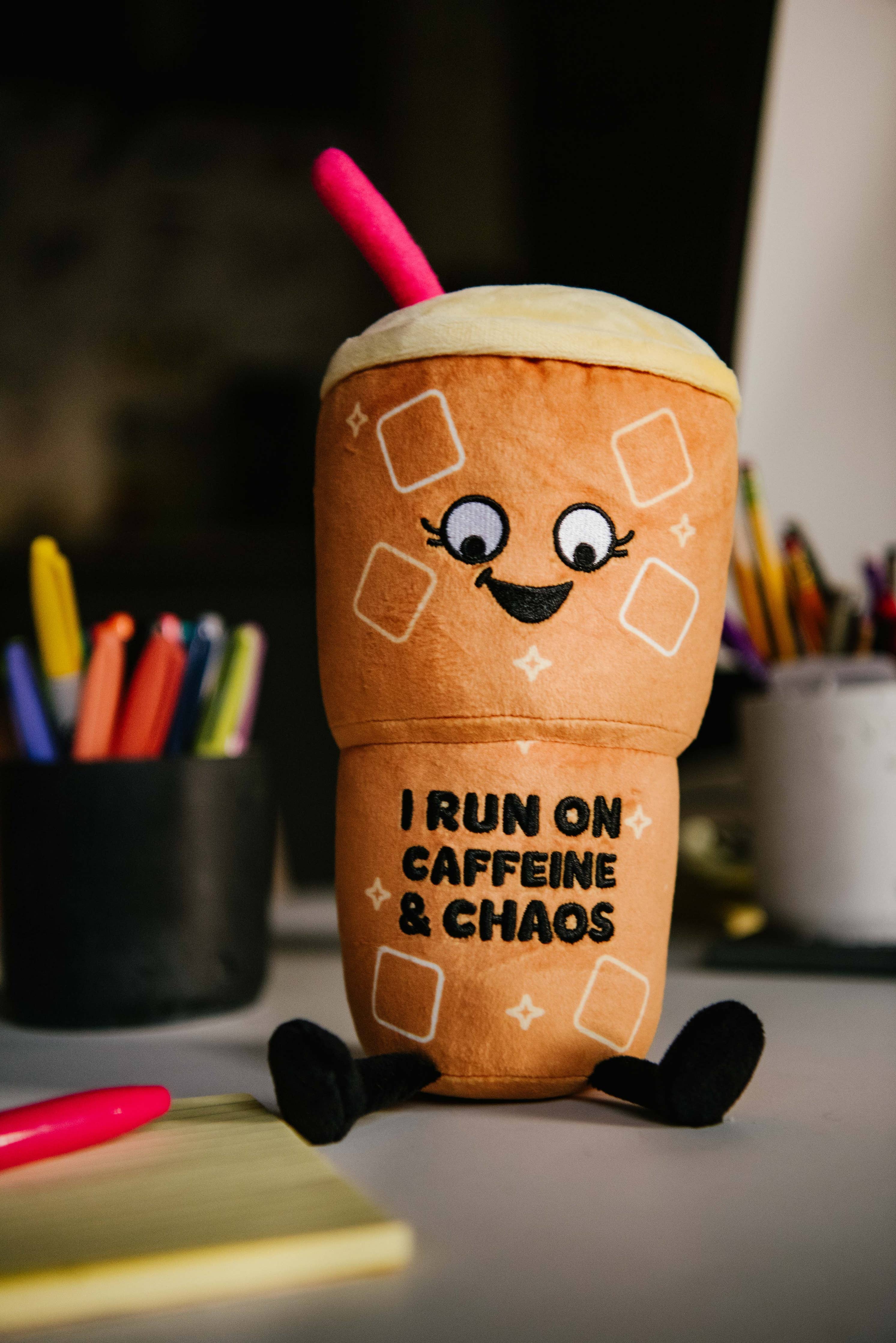 Plush Iced Coffee - I run on caffeine