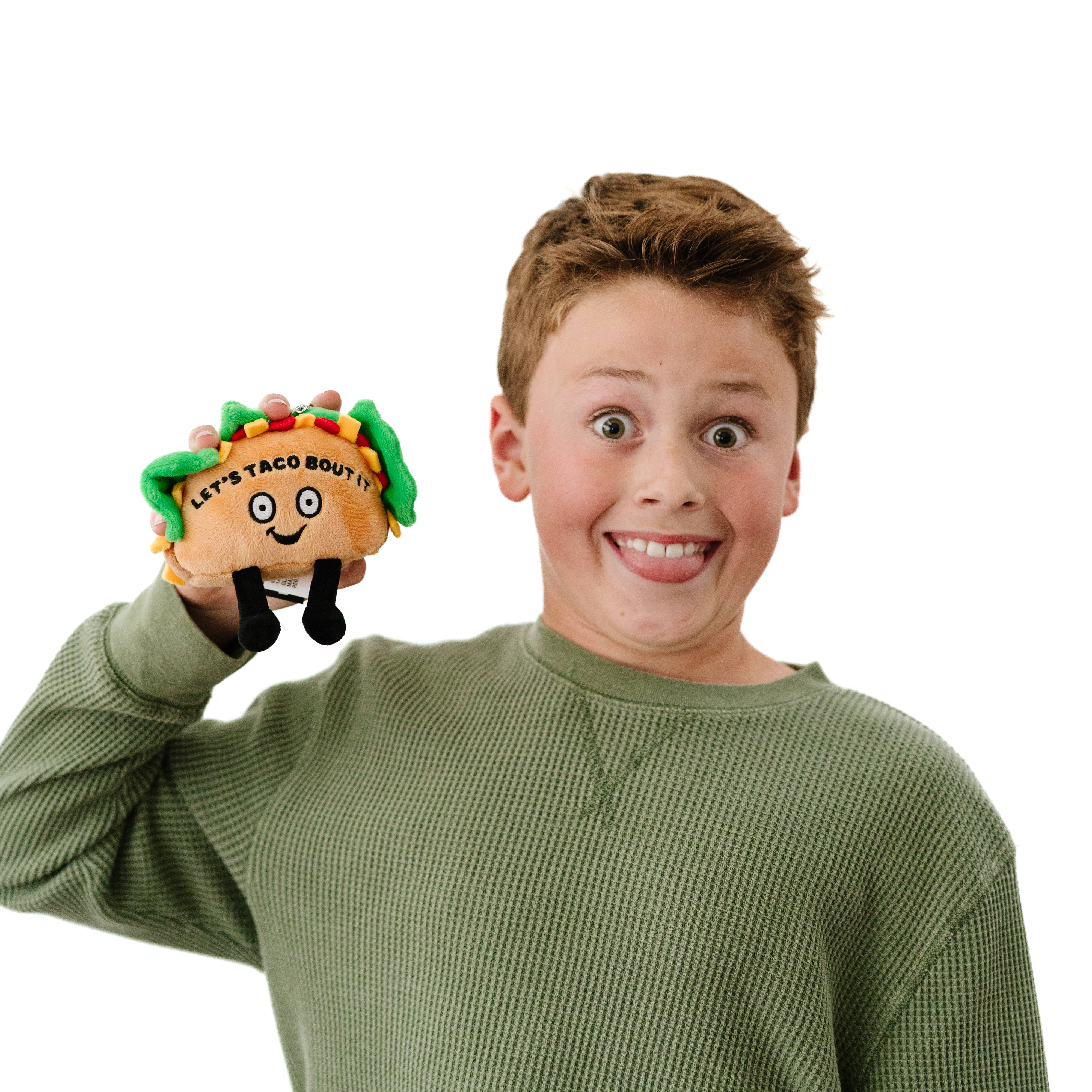 Taco Plush Bag Charm Soft Cuddly Toy Funny Cute Gift Animal