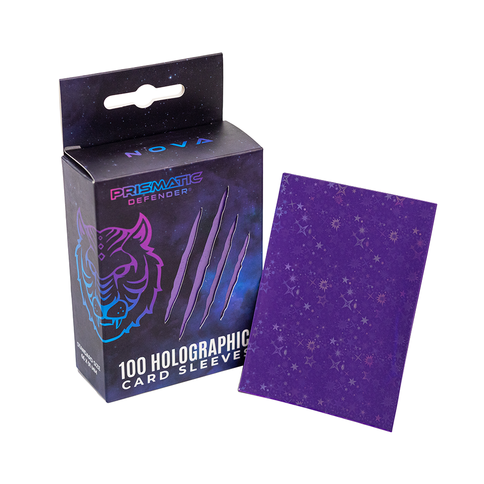 Prismatic Defender: Holographic Card Sleeves - Standard Size - 3 Foil Designs