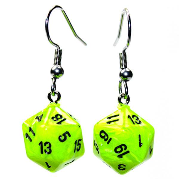 Chessex Mini d20 Dice Earrings