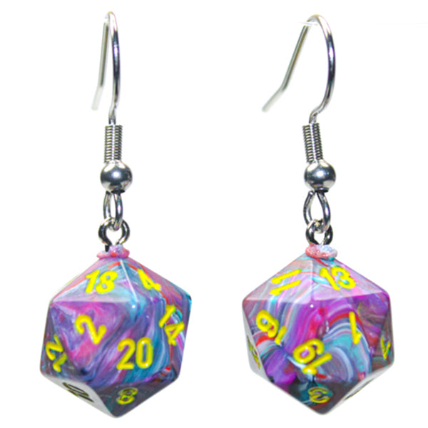Chessex Mini d20 Dice Earrings