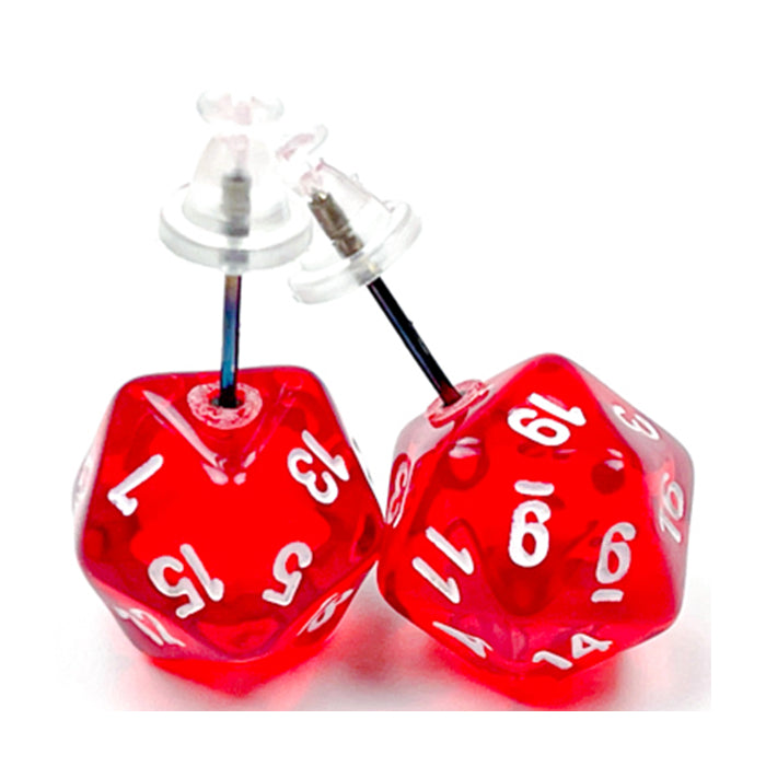 Chessex Mini d20 Dice Earrings