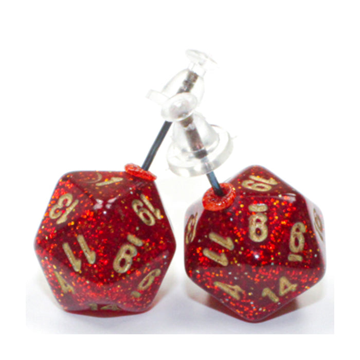 Chessex Mini d20 Dice Earrings