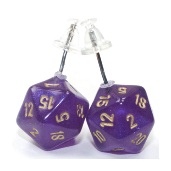 Chessex Mini d20 Dice Earrings