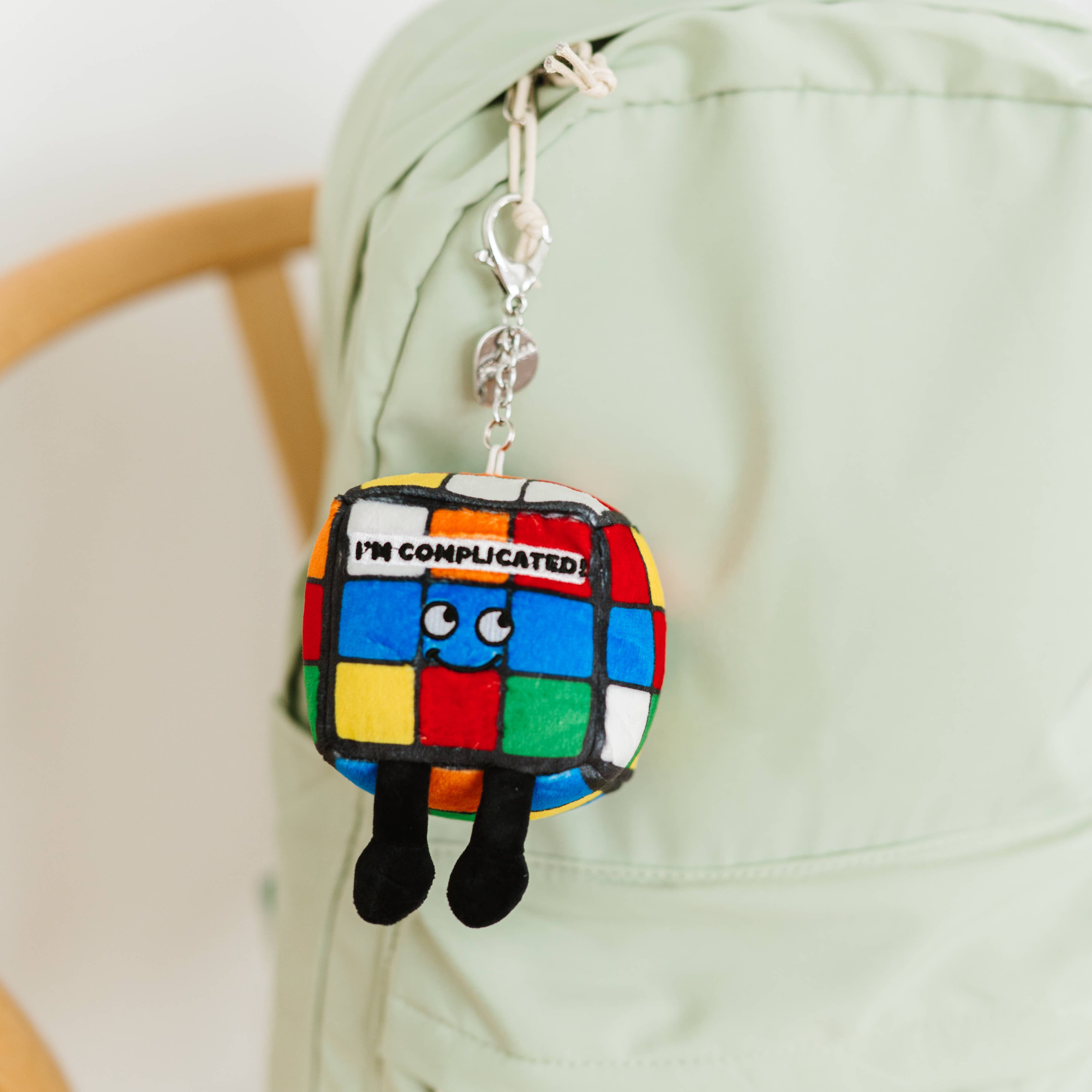 Cube Plush Plush Bag Charm Soft Cuddly Toy Funny Cute Gift
