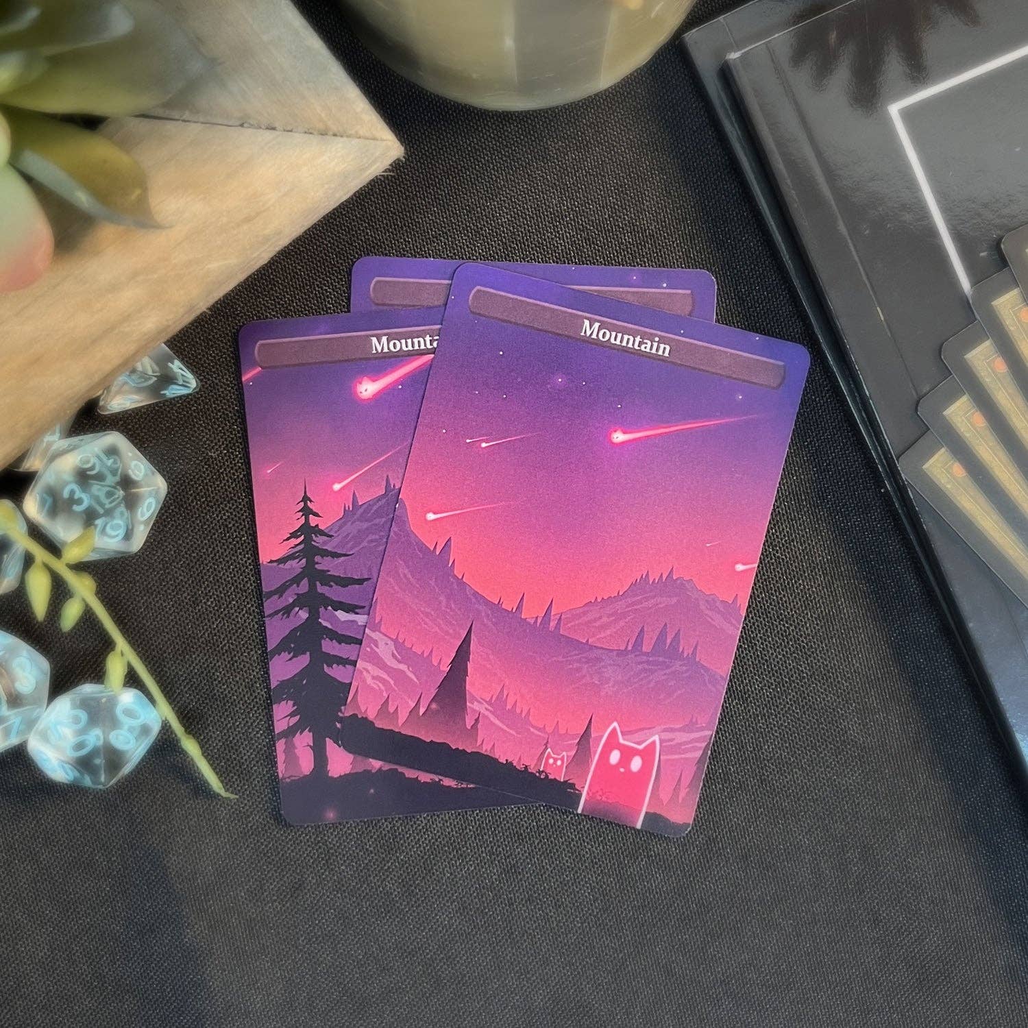 Cavernas y Calicos Mana Cats Mountain - Conjunto de representación de tierras