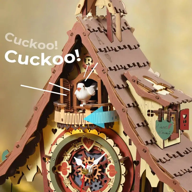 LC901C ROKR Cuckoo Clock Mechanical 3D Wooden Puzzles