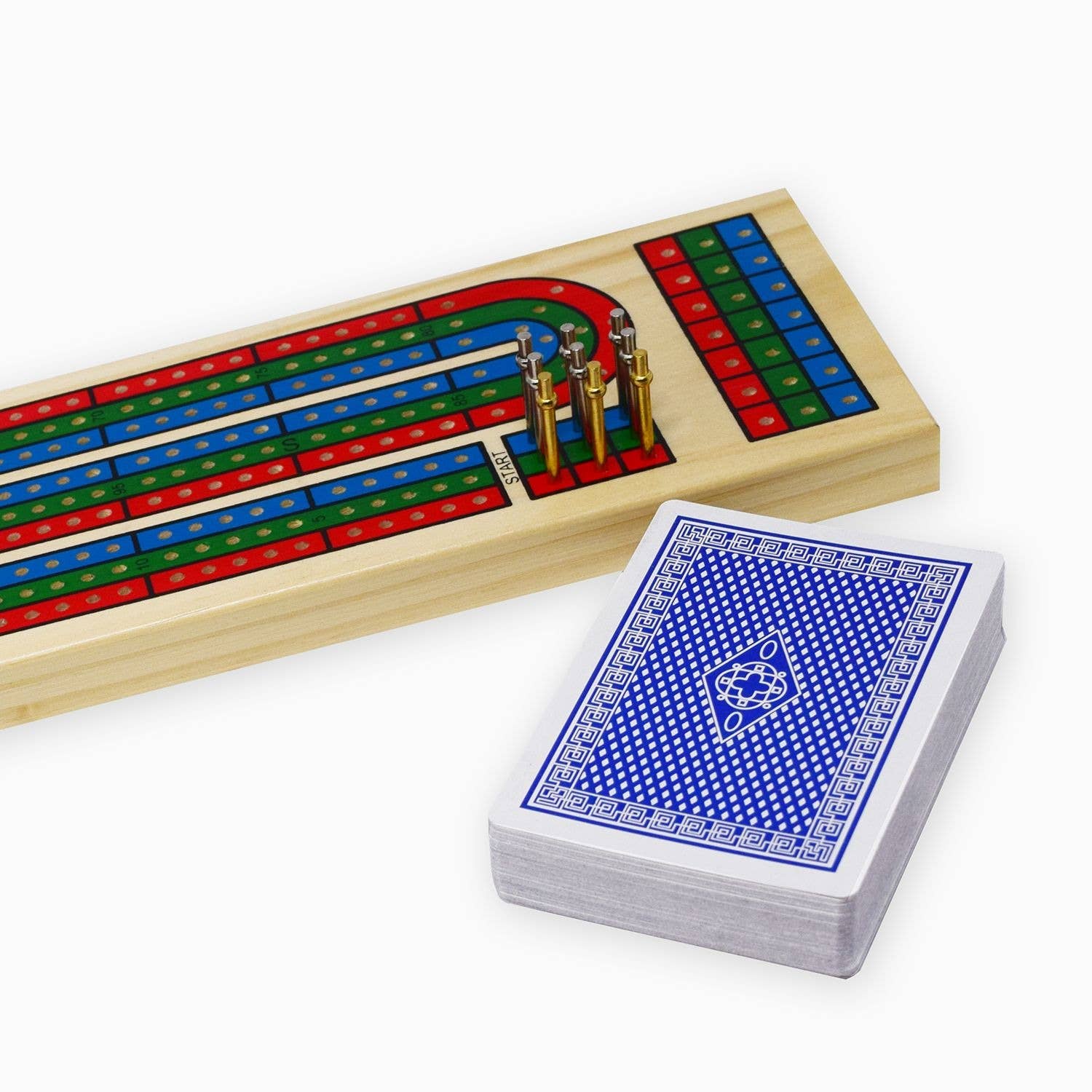 Juego de mesa plegable Cribbage Classic de 3 pistas