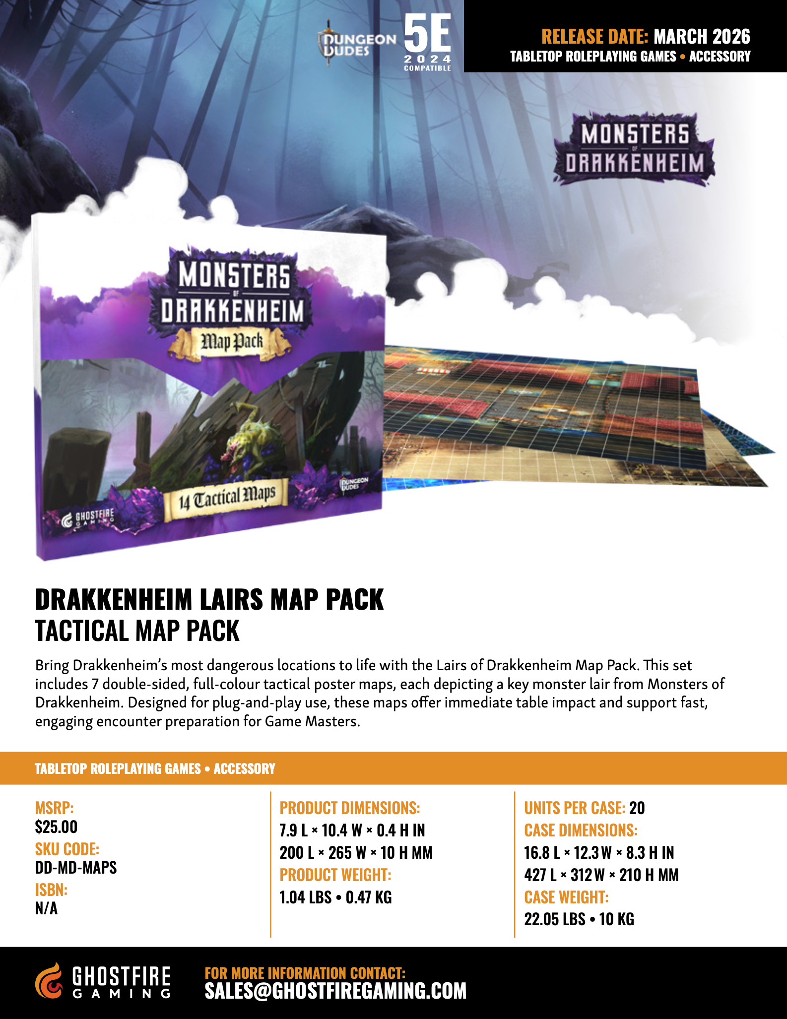 Monsters of Drakkenheim: Lairs Map Pack