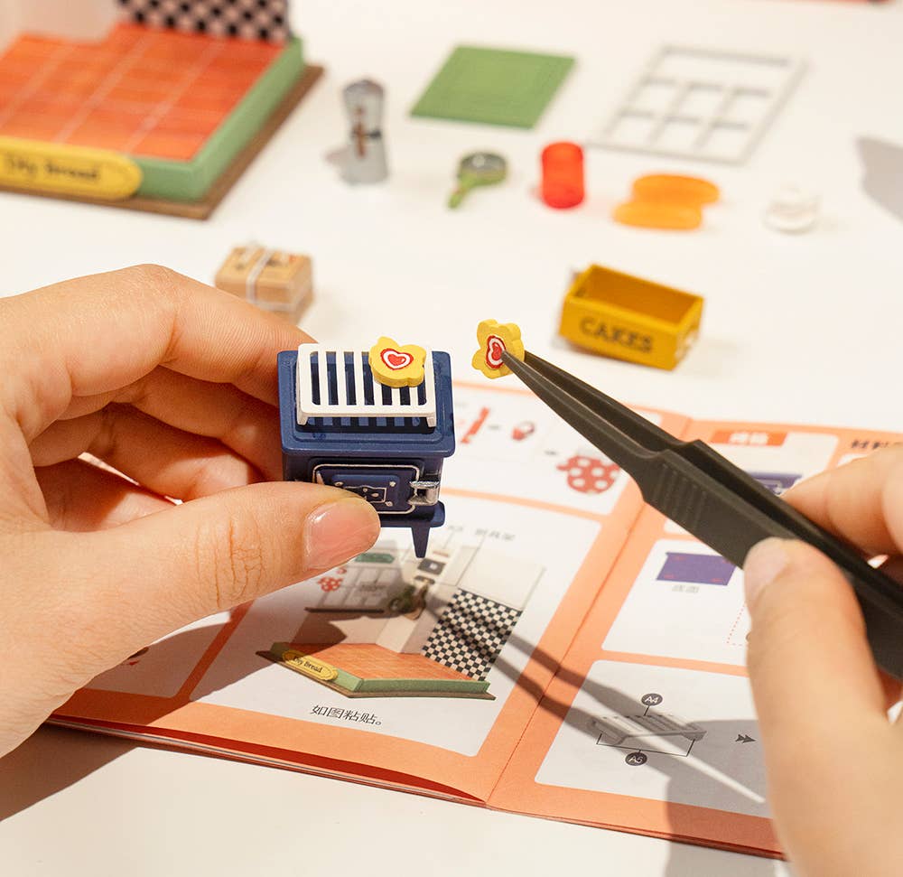 Kit de bricolaje Rolife: Minicasa 3D con terraza y jardín de ensueño DS030