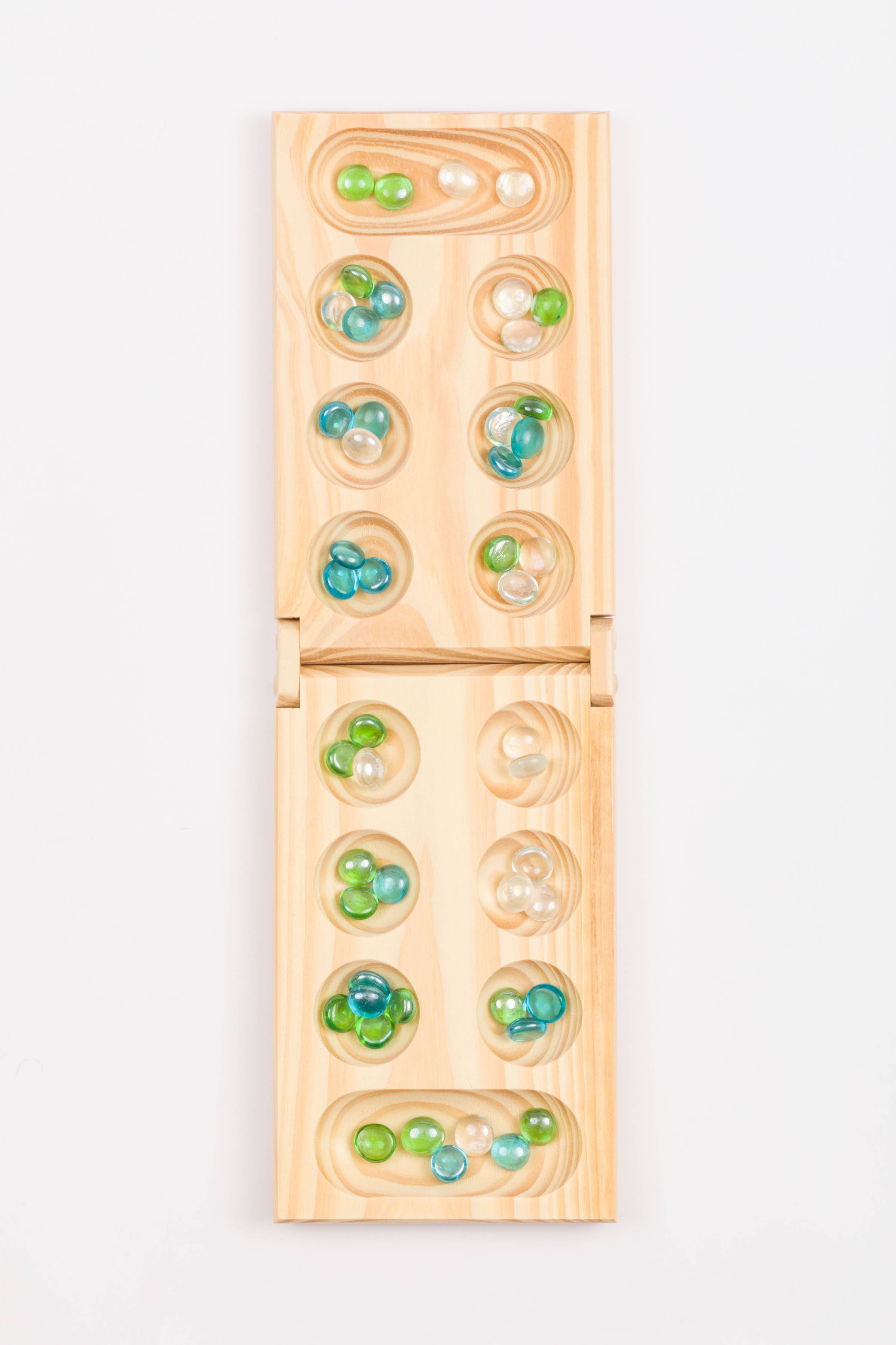 Juego de mesa plegable de madera Mancala de Regal Games