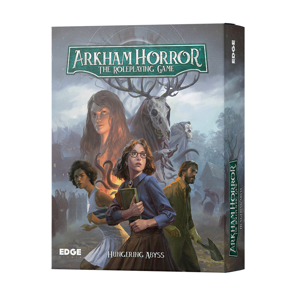 Caja de inicio del juego de rol Arkham Horror: Abismo Hambriento
