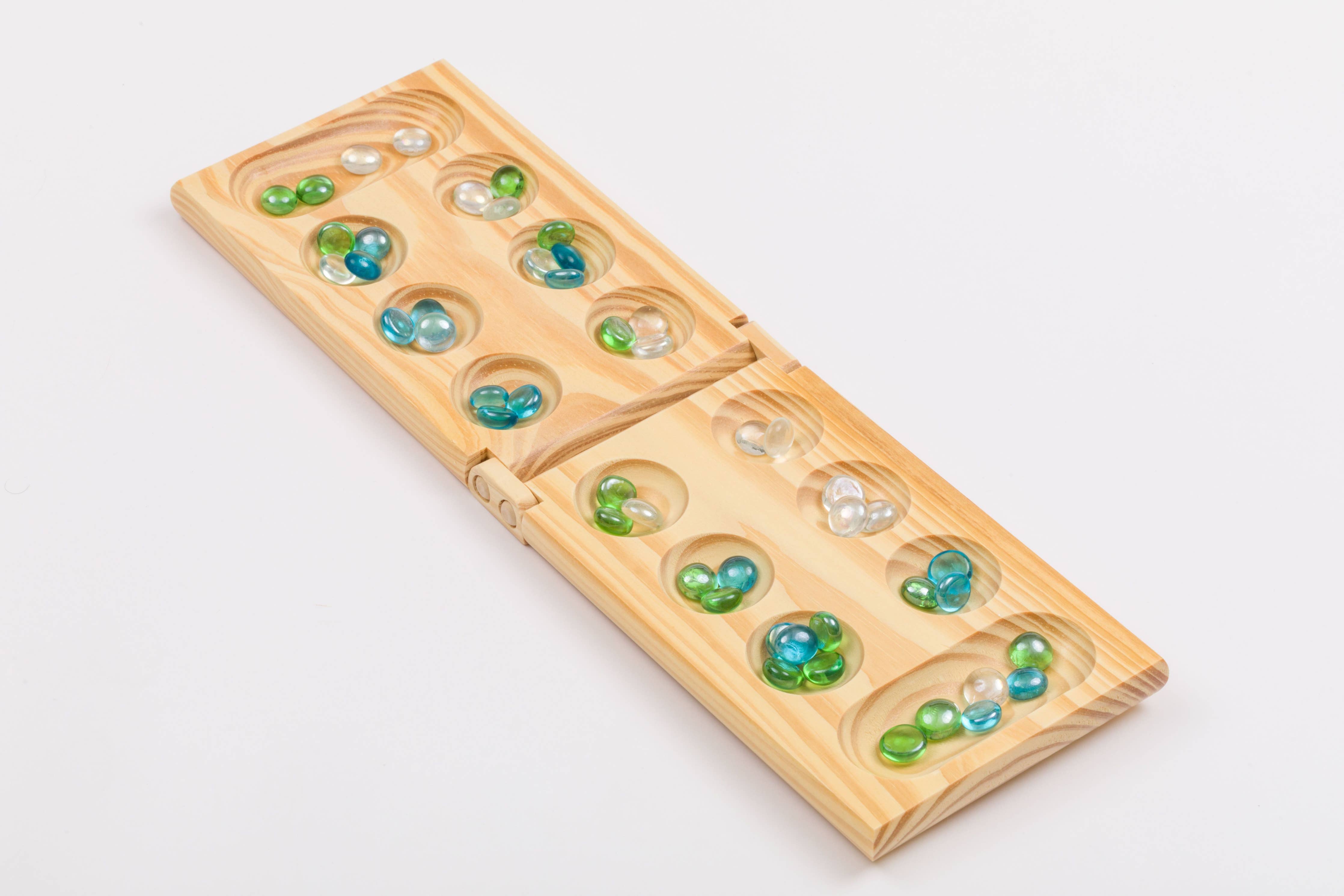 Juego de mesa plegable de madera Mancala de Regal Games