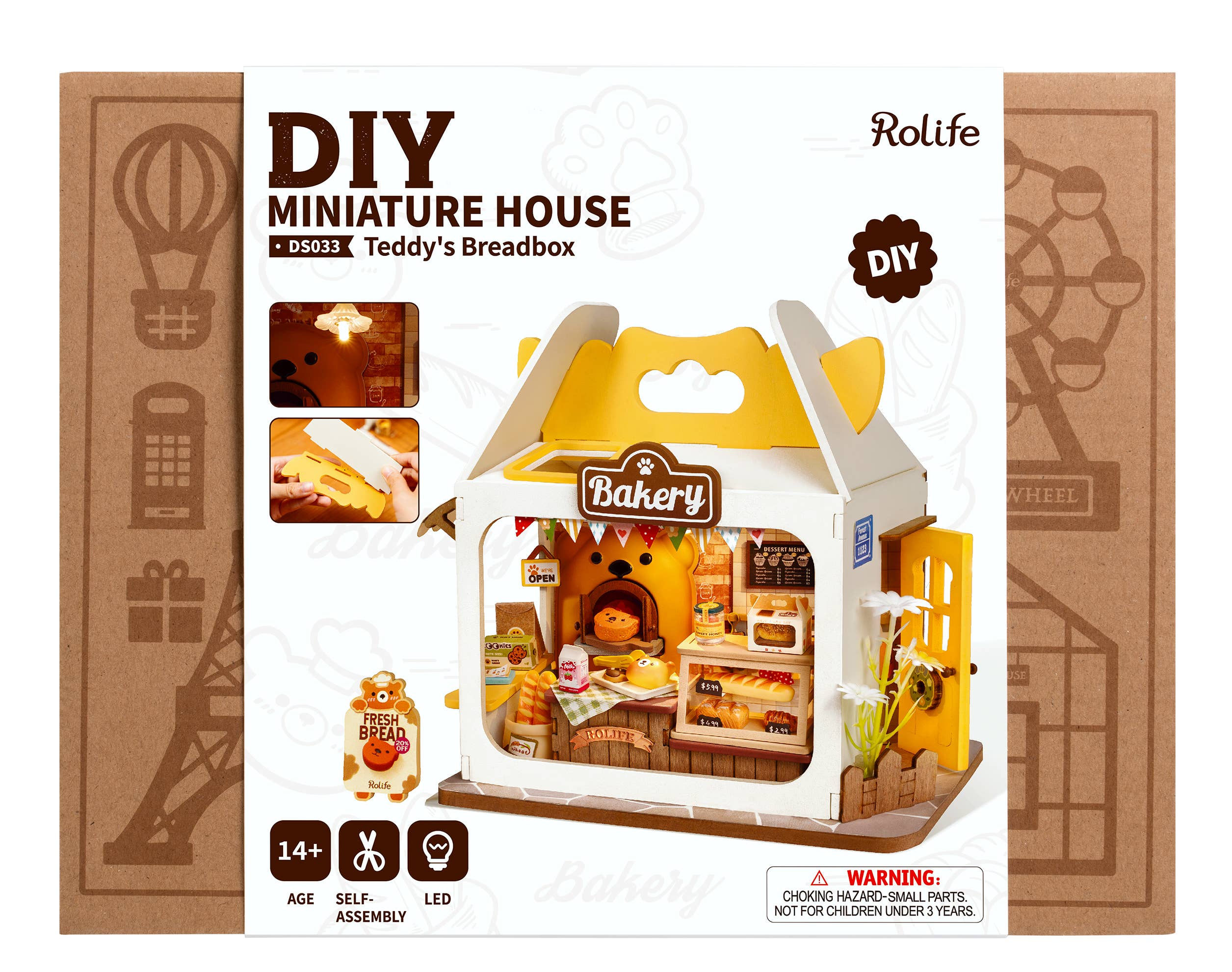 DS033 Panera de Teddy ROBOTIM Rolife Casa en miniatura DIY