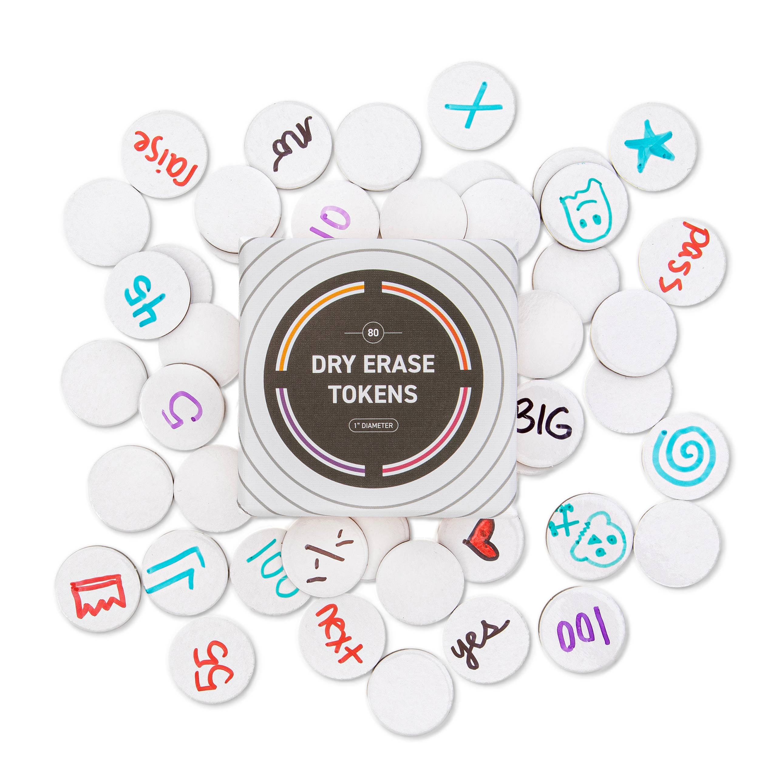 Dry Erase Tokens: Reusable for DIY, Game Design, and RPGs