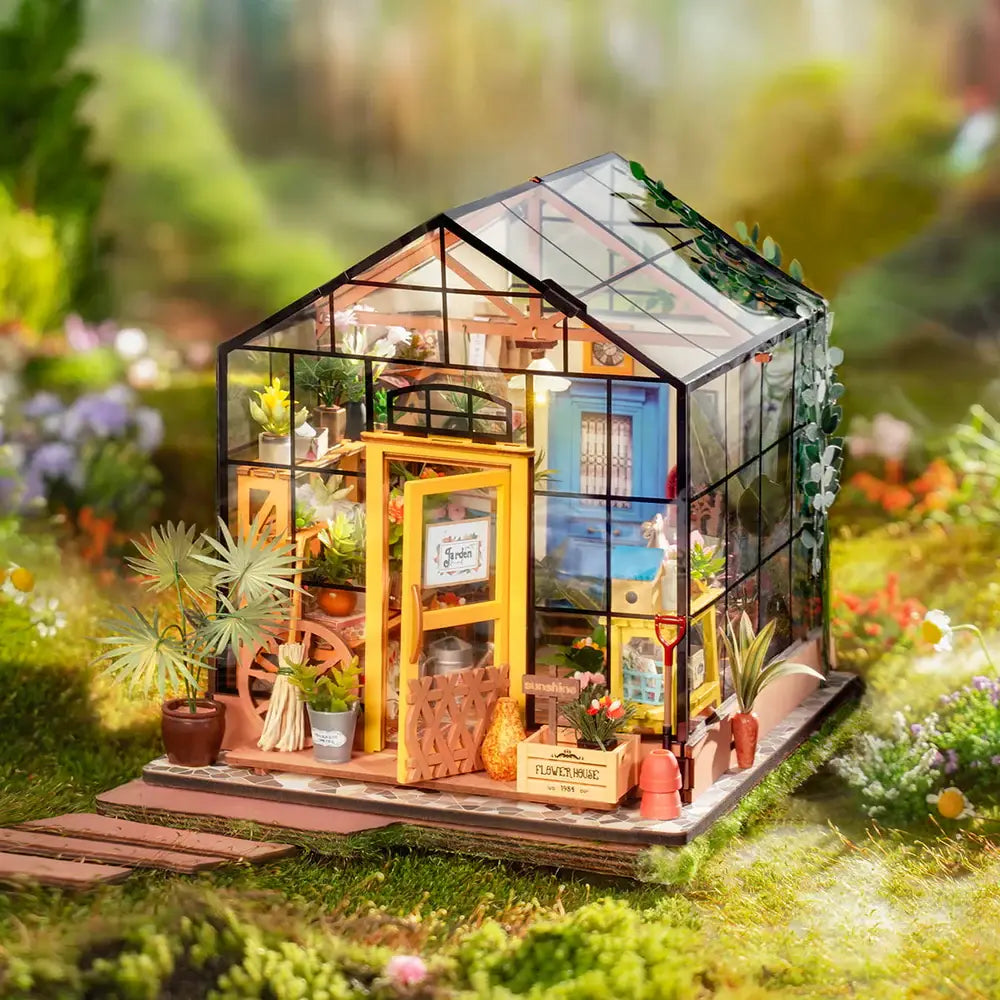 DG104 Casa de flores Cathy Rolife DIY Casa miniatura