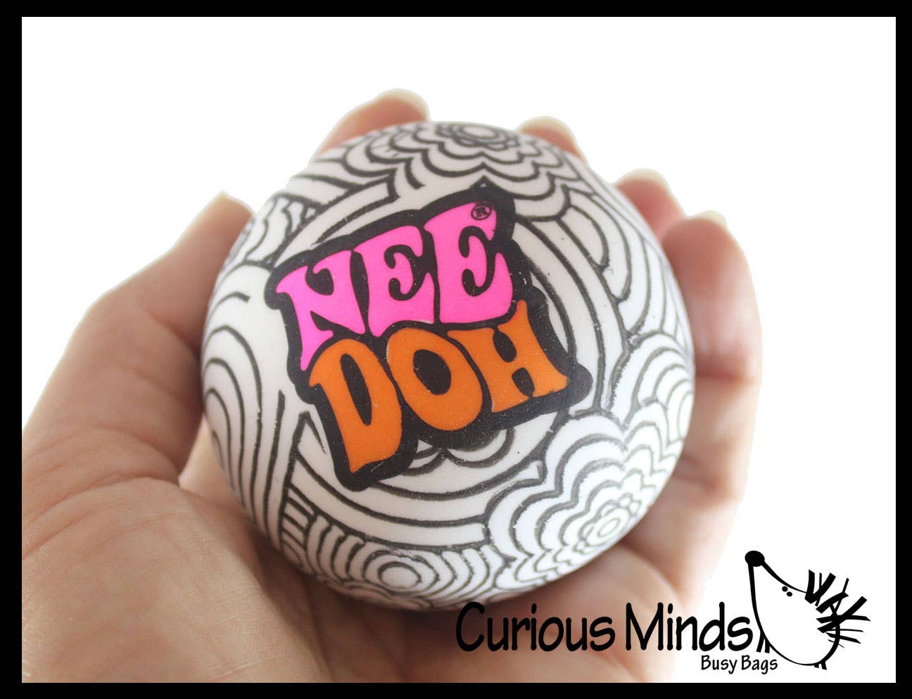 Nee-Doh Press-Doh Blank Black and White Color Changing Soft