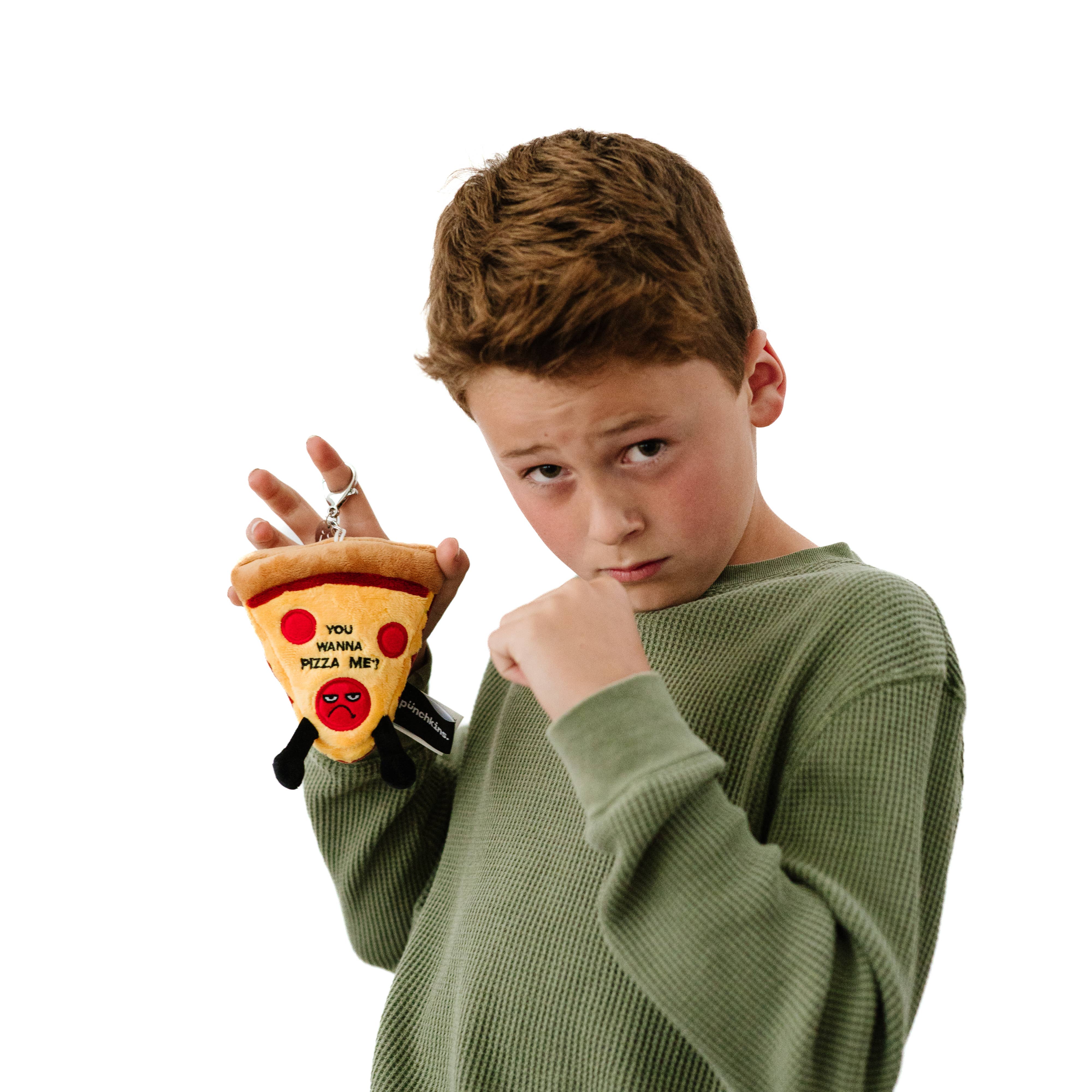 Funny Pizza Plush Bag Charm Soft Cuddly Toy Cute Gift