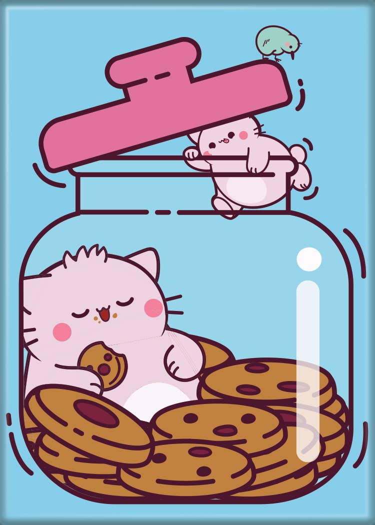 Pembe And Little Pembe In Cookie Jar Magnet