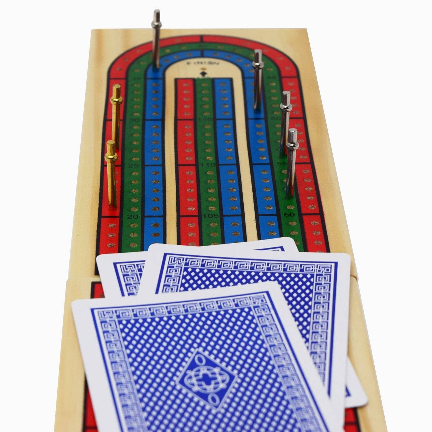 Juego de mesa plegable Cribbage Classic de 3 pistas