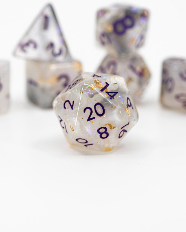 Chill Touch | 7 Piece Acrylic Dice Set - Emberglow Gaming