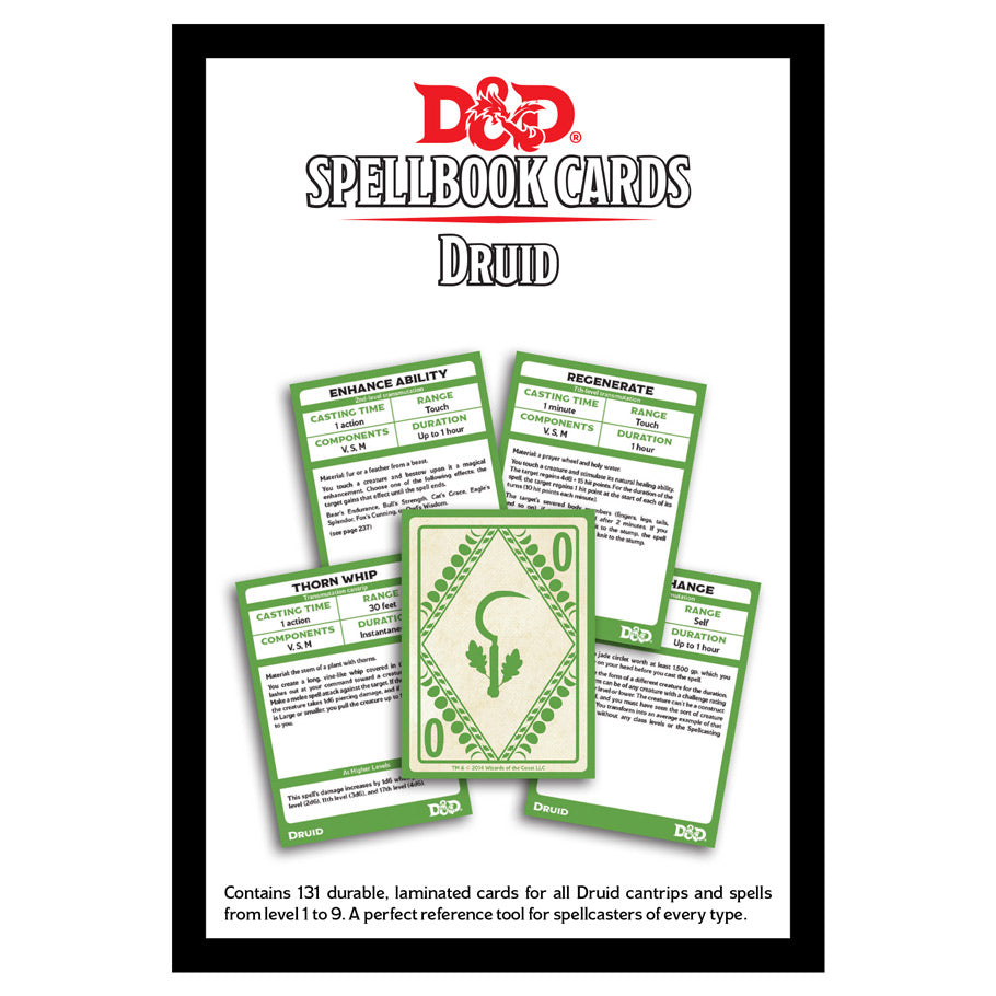 Cartas del libro de hechizos de Dungeon & Dragons