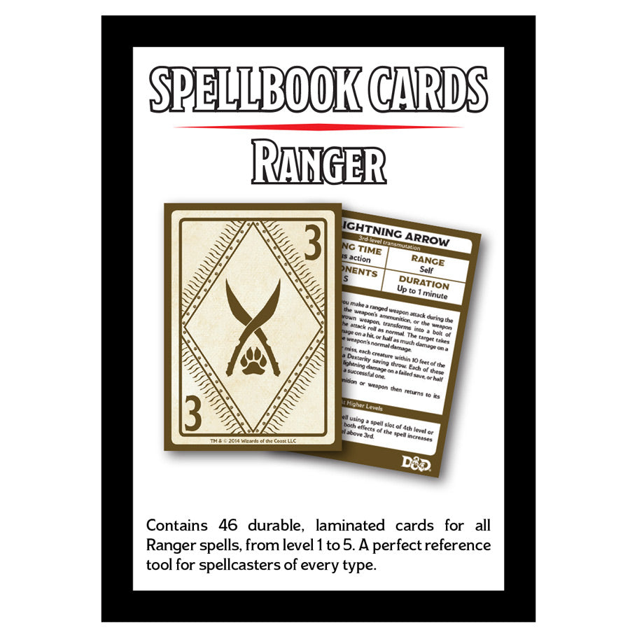 Cartas del libro de hechizos de Dungeon & Dragons
