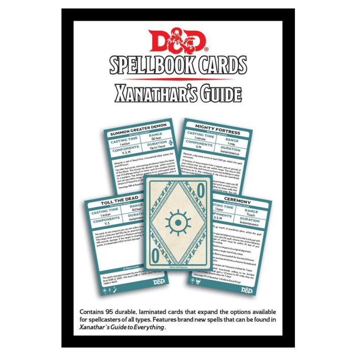Cartas del libro de hechizos de Dungeon & Dragons