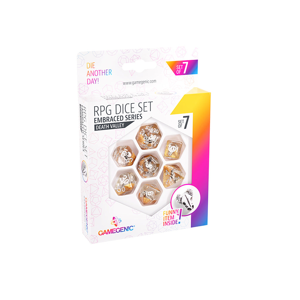 Dados: Juego de 7: Serie Abrazada: Valle de la Muerte