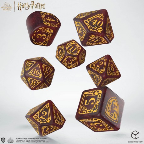 Dice: Harry Potter - Gryffindor Modern Dice Set - Red