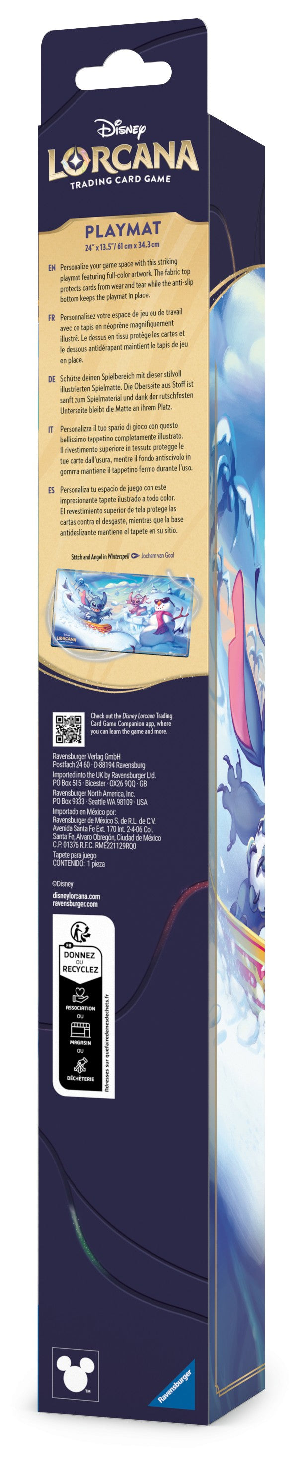 Lorcana TCG: Hyperia City Playmat - Snowboarding Stitch - gallery view 3