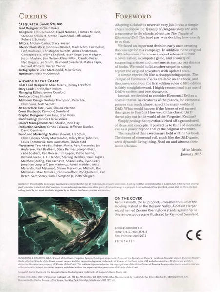 Dungeons & Dragons: Princes Of The Apocalypse