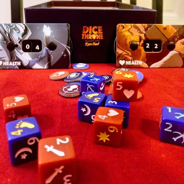 Dice Throne Temporada Uno: Caja ReRolled 1 Bárbaro vs Elfo Lunar