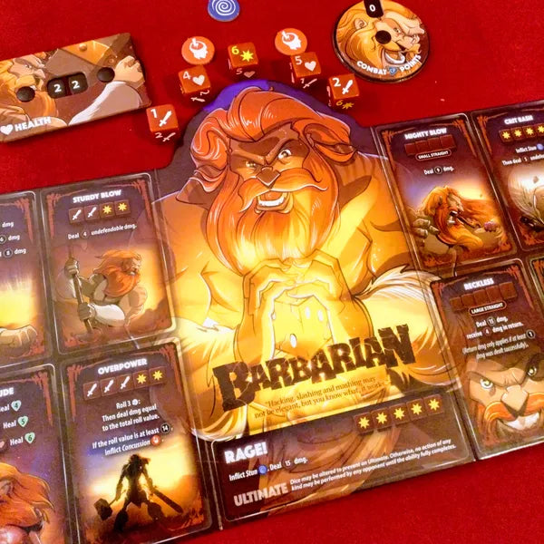 Dice Throne Temporada Uno: Caja ReRolled 1 Bárbaro vs Elfo Lunar