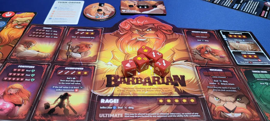 Dice Throne Temporada Uno: Caja ReRolled 1 Bárbaro vs Elfo Lunar