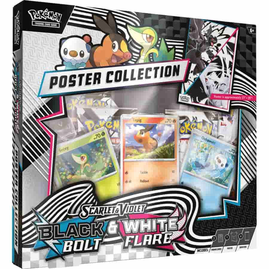 POKEMON TCG: SCARLET AND VIOLET BLACK BOLT AND WHITE FLARE UNOVA POSTER COLLECTION
