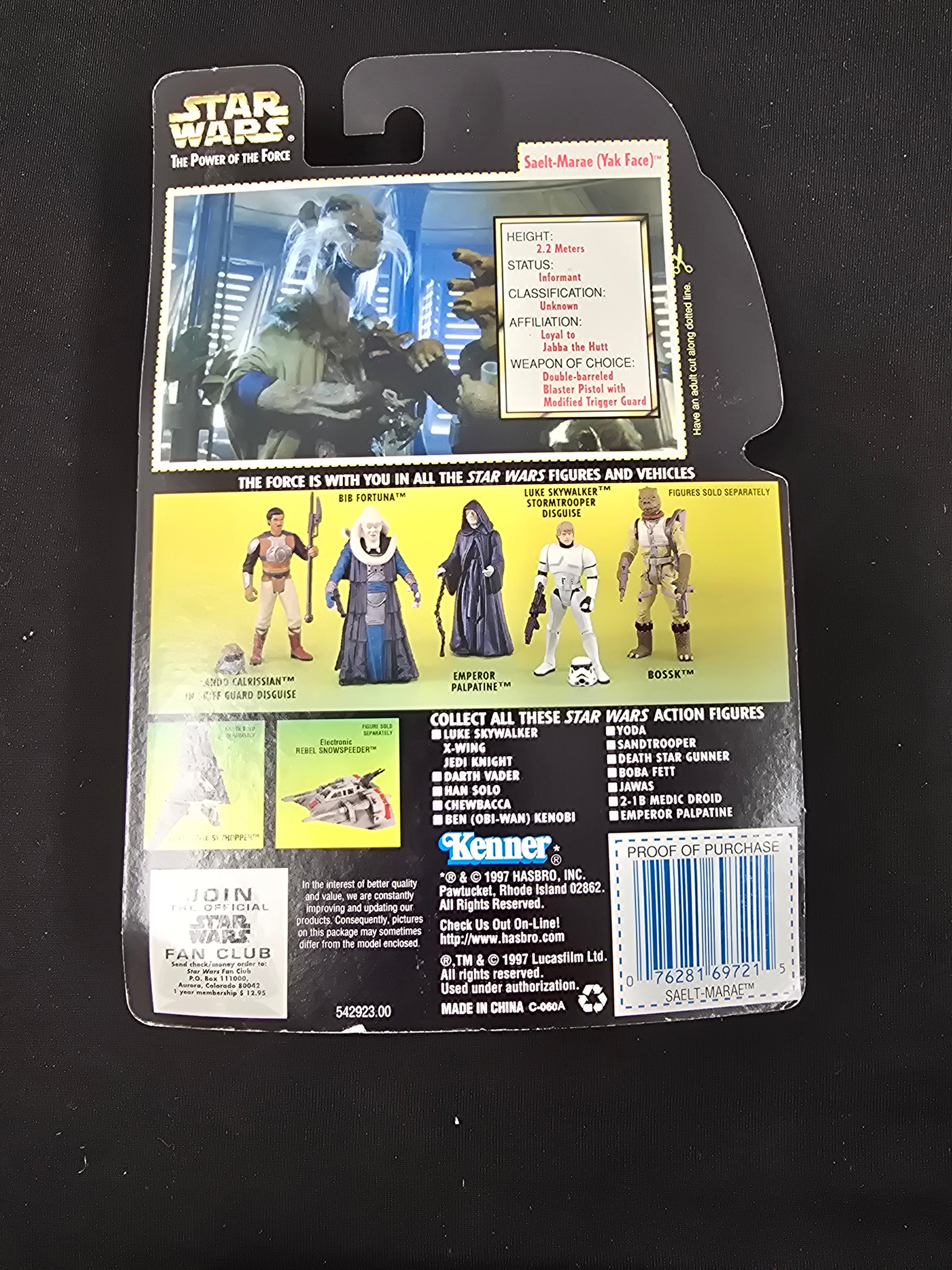 Star Wars Power of the Force - Saelt Marae (Yake Face) w/ Battle Staff (Collection 2)