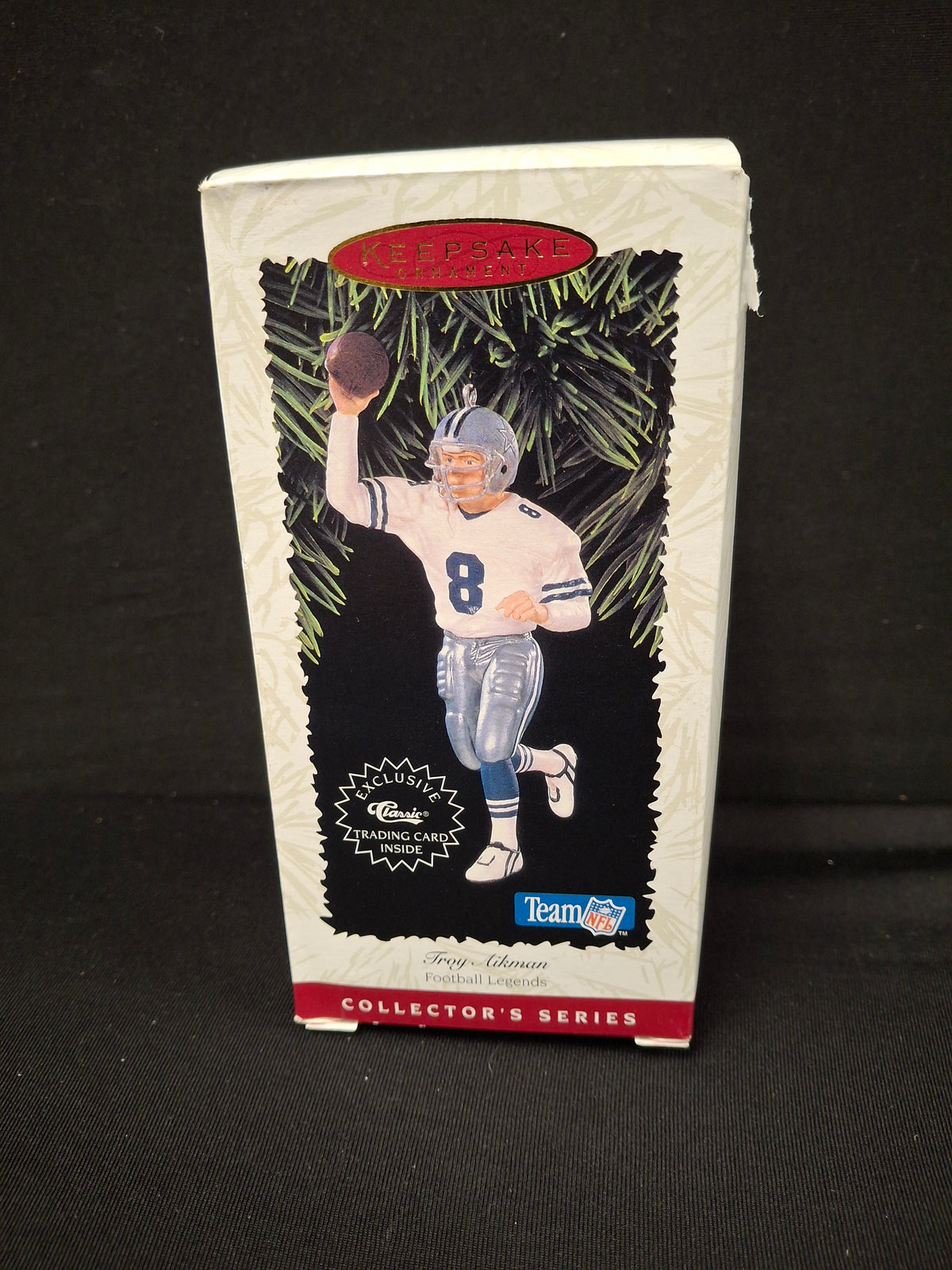 Keepsake Ornament w/ Exclusive Classic Trading Card Inside - Troy Aikman