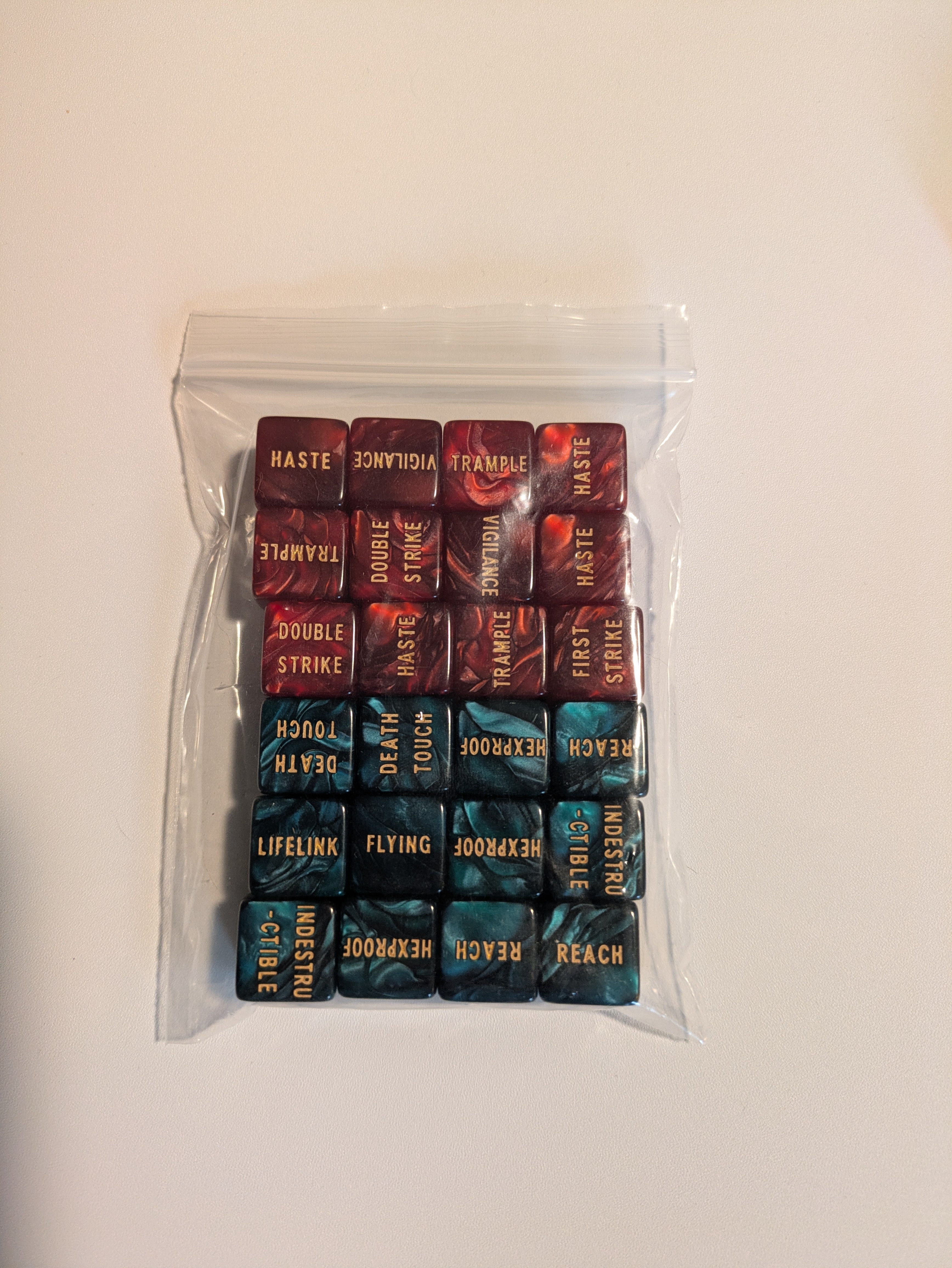 Magic the Gathering: Key Word/Ability Dice Set Red/Green