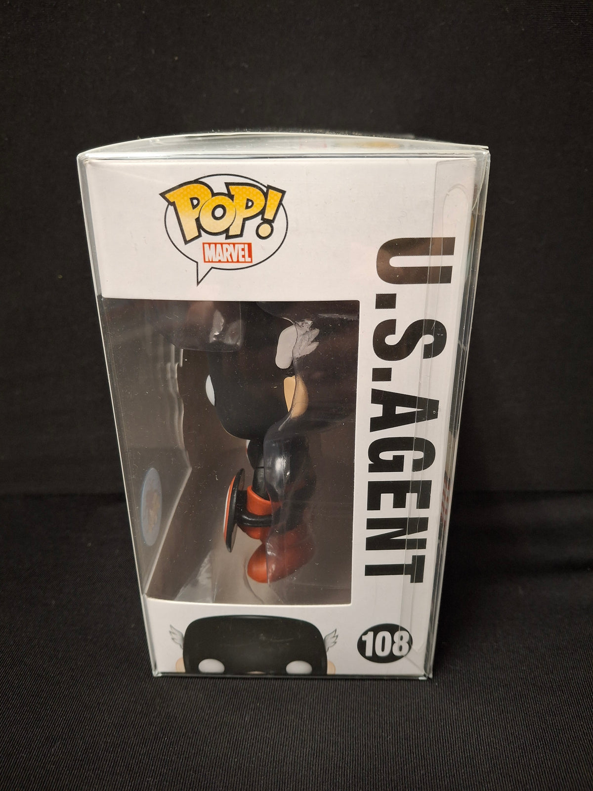 Funko Pop Marvel U.S. Agent Comikaze exc Free Protector New Vaulted JJ0220JW